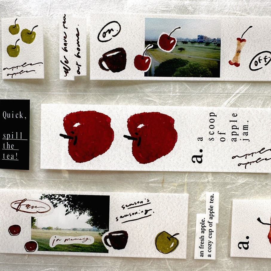 Mr. Eggplants - Apple Tea PET tape SAMPLES