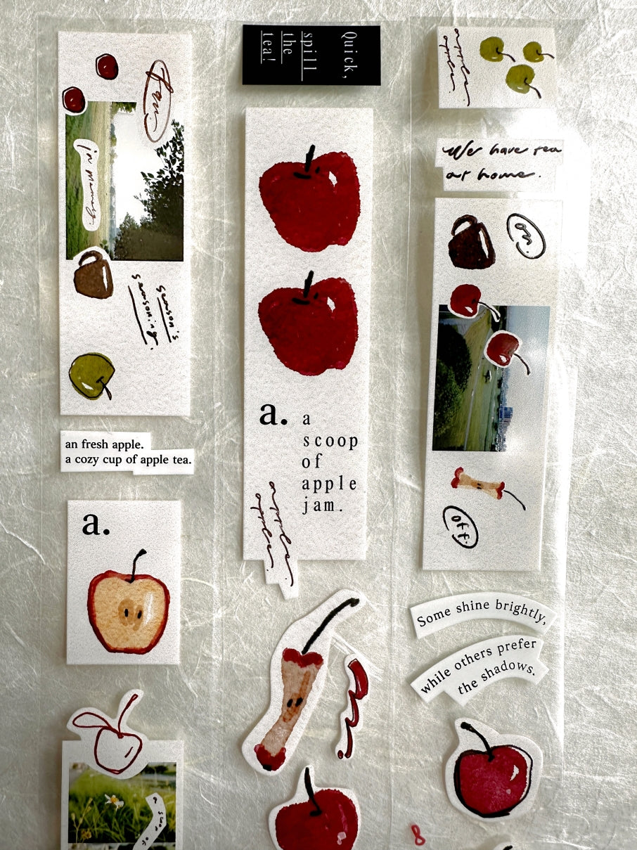 Mr. Eggplants - Apple Tea PET tape SAMPLES