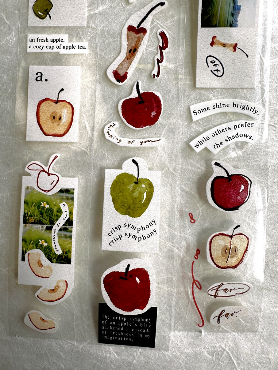 Mr. Eggplants - Apple Tea PET tape SAMPLES
