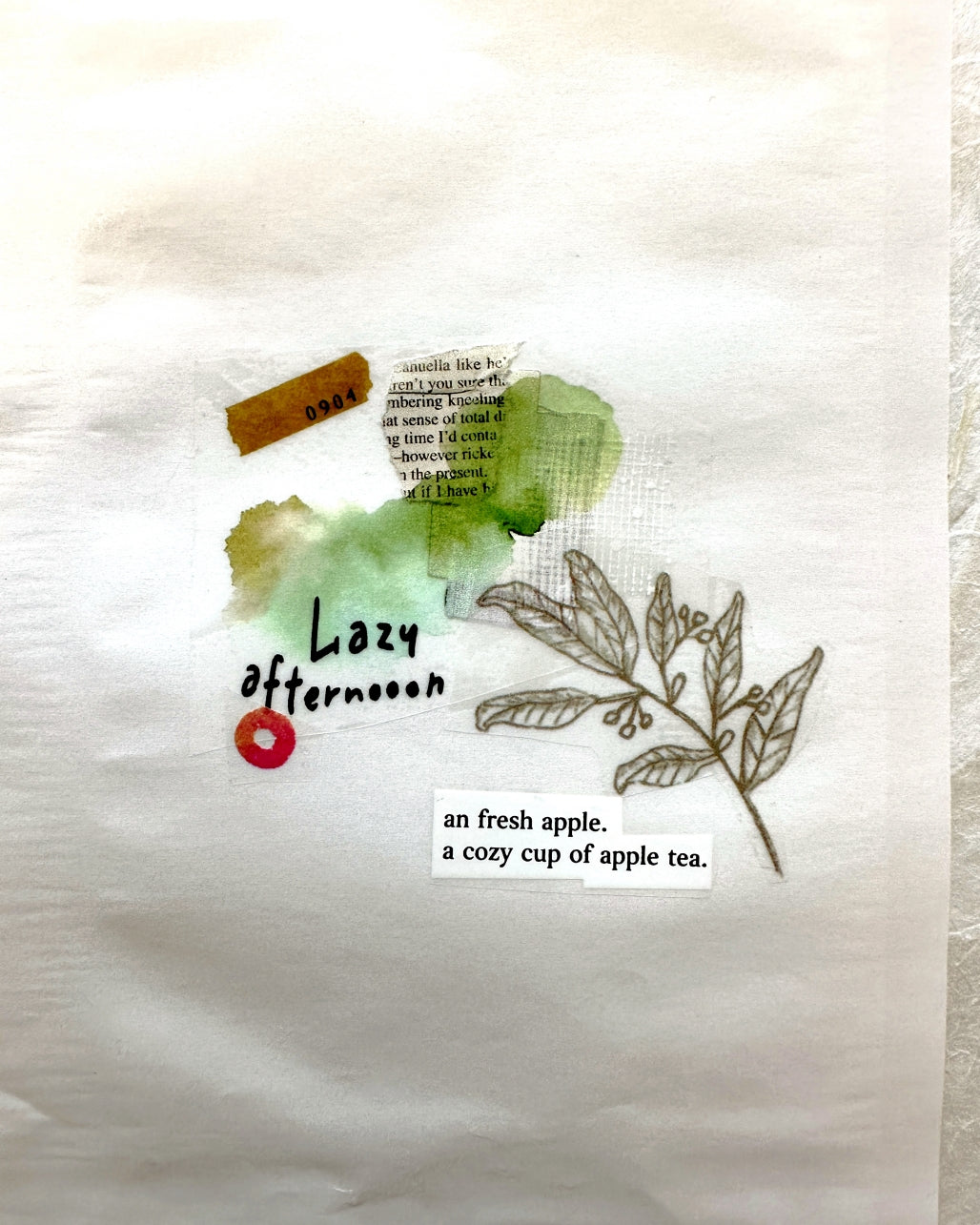 Mr. Eggplants - Apple Tea PET tape SAMPLES