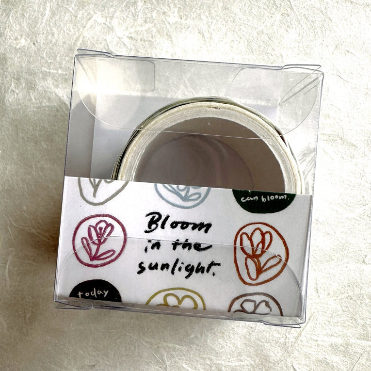 Mr. Eggplants - Bloom die-cut washi sticker roll SAMPLES