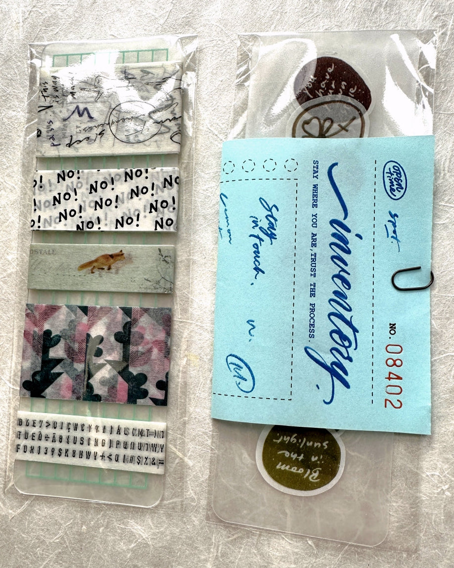 Mr. Eggplants - Butter Butter tricolor memo ephemera paper SAMPLES