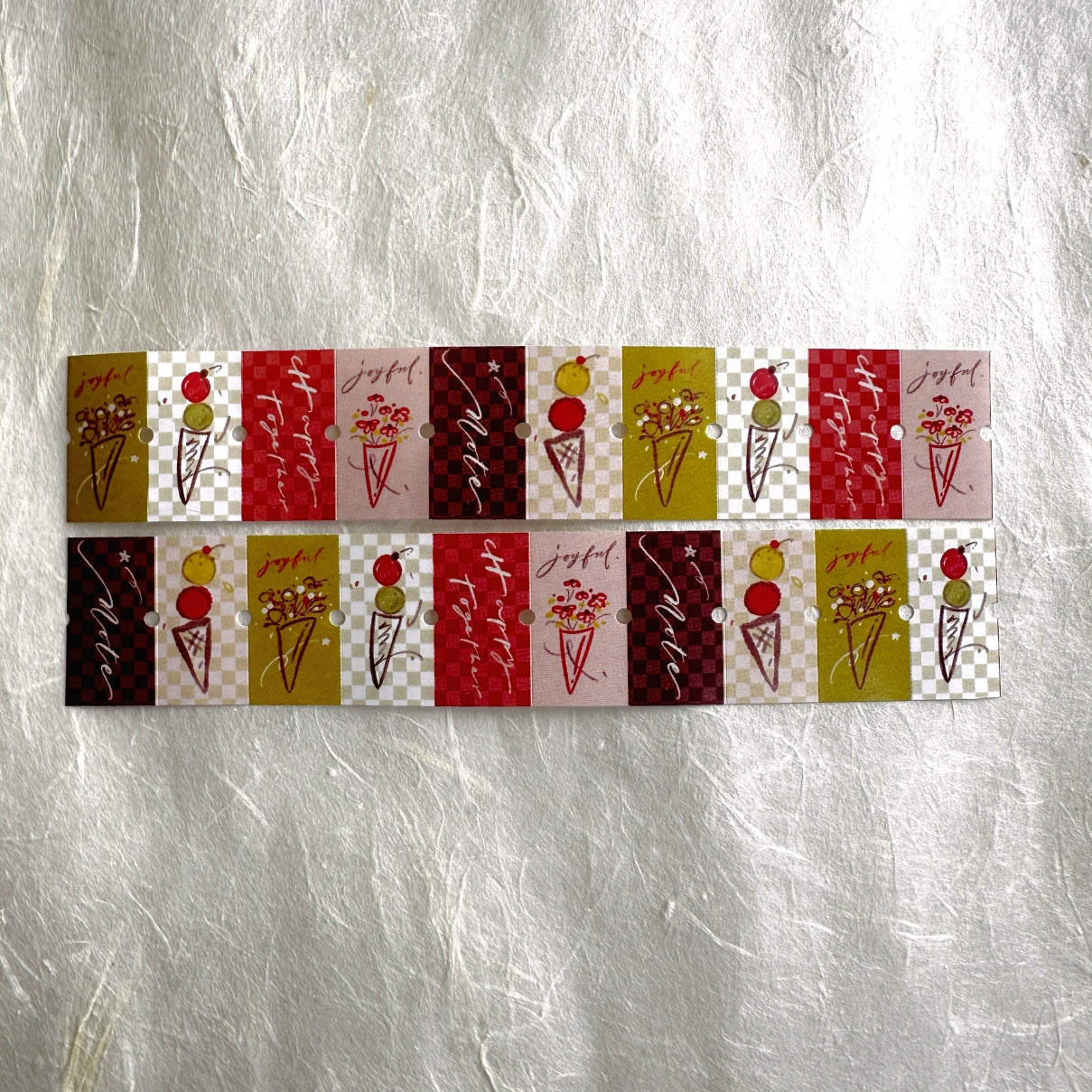 Mr. Eggplants - Joyful Time & Happy Moment label sticker roll SAMPLES