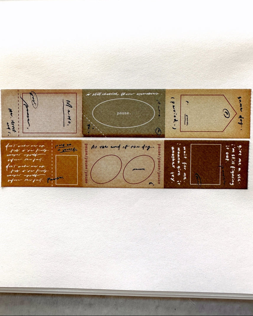 Mr. Eggplants - Pause sticky memo roll SAMPLES