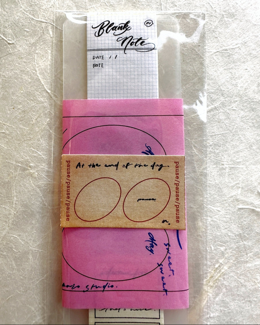 Mr. Eggplants - Pause sticky memo roll SAMPLES