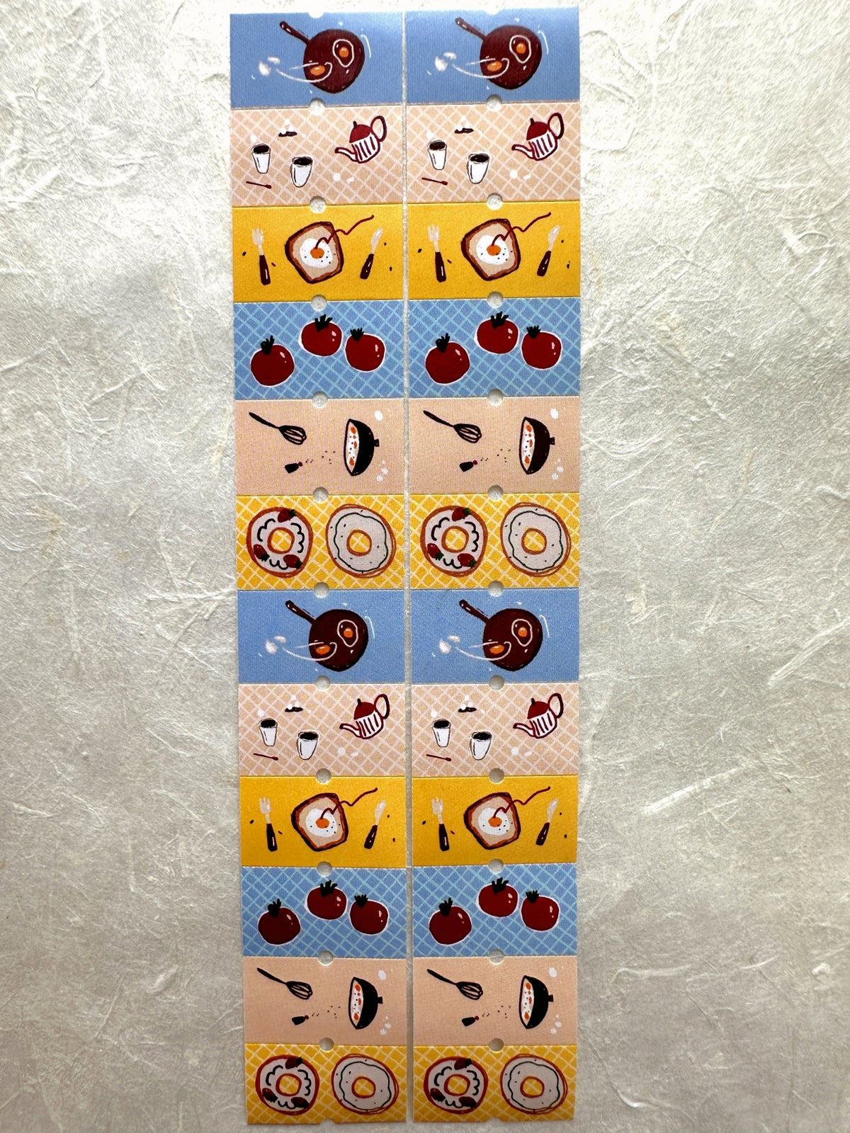 Mr. Eggplants - Breakfast Table label sticker roll SAMPLES