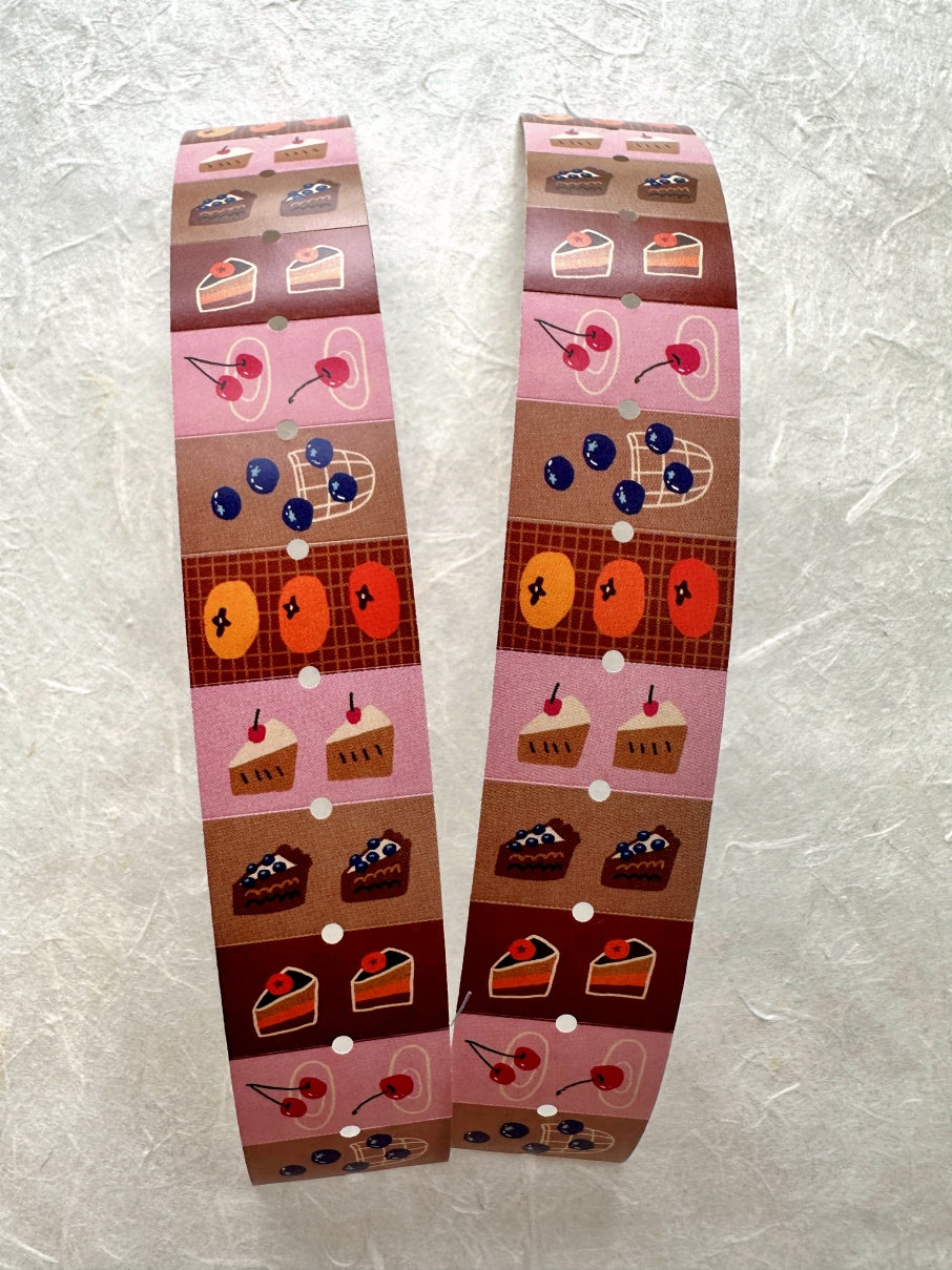 Mr. Eggplants - Fruit Cake label sticker roll SAMPLES