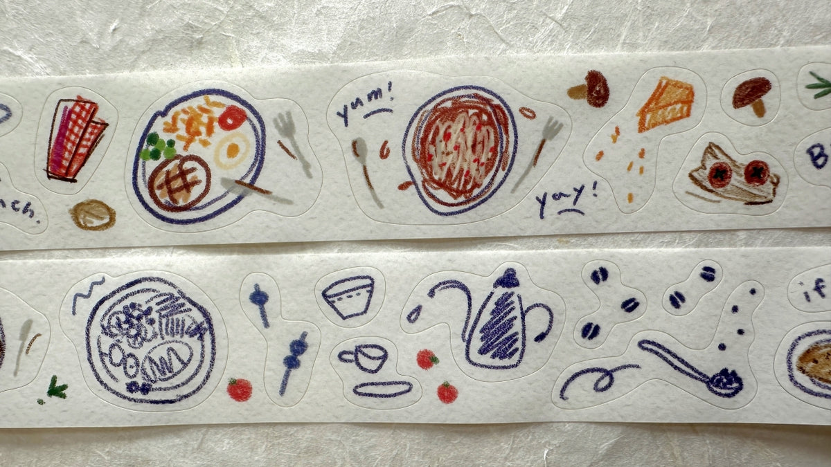Mr. Eggplants - Brunch O'clock kiss-cut PET tape SAMPLES