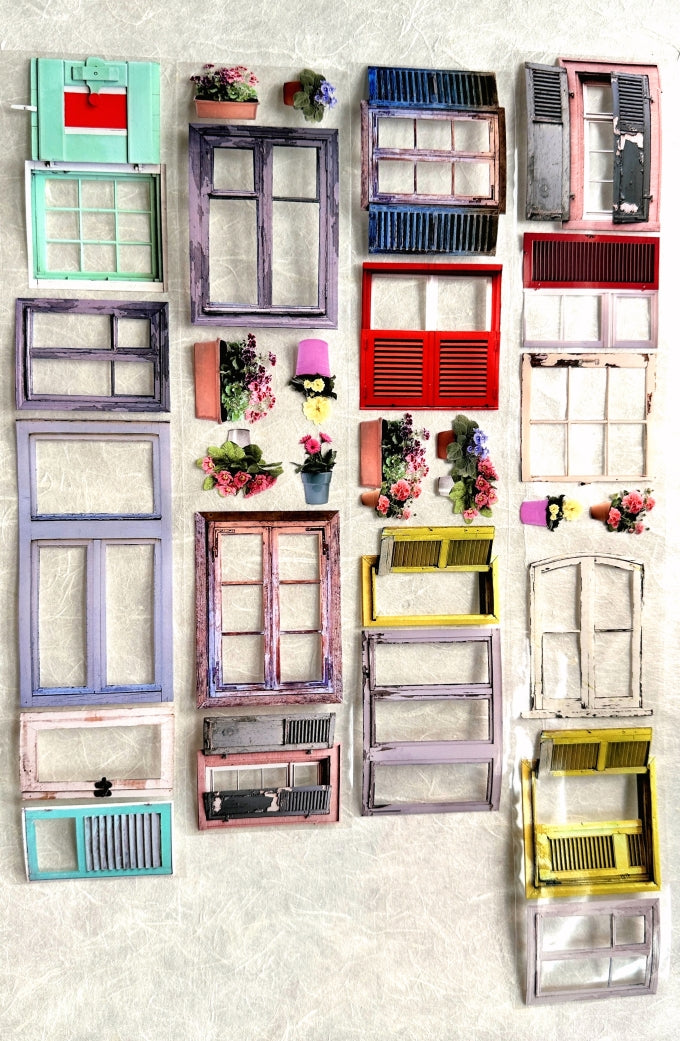MIC MOC - Shabby Windows PET tape (6 cm x 120 cm) SAMPLES