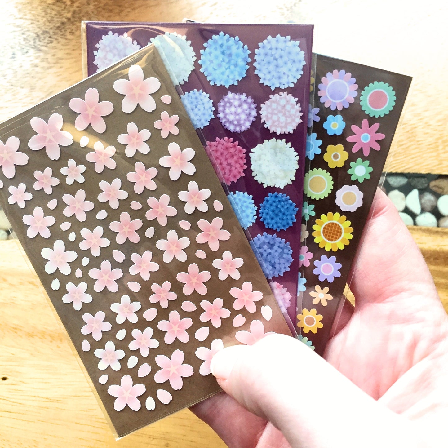 Miqingsankou - food, flowers, travel & fun petite sticker sheets (13 types)