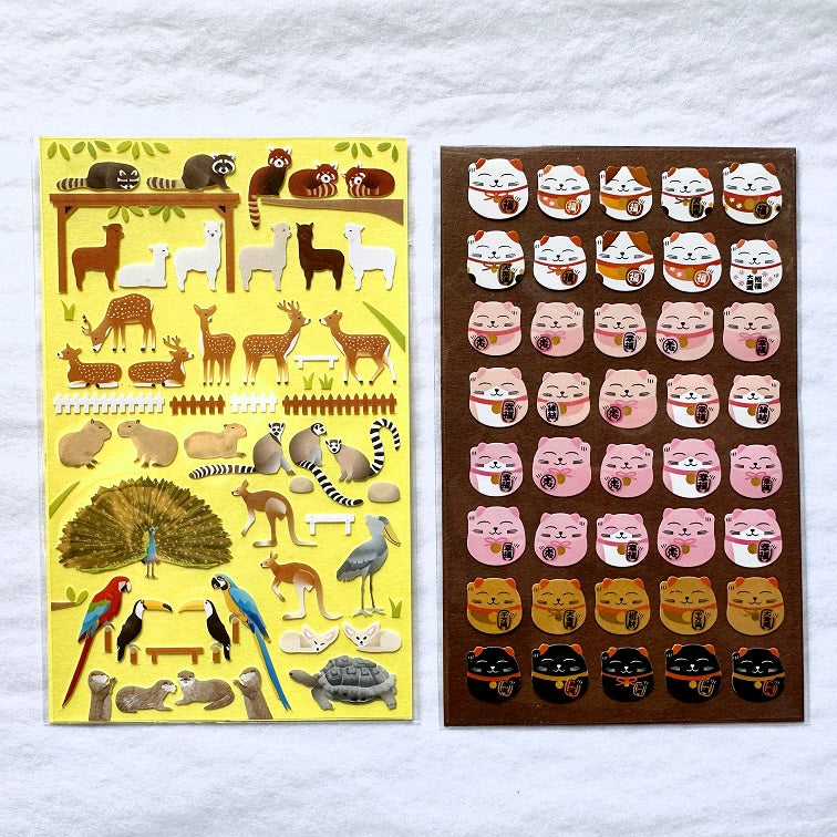 Miqingsankou - animals petite sticker sheets (7 types)
