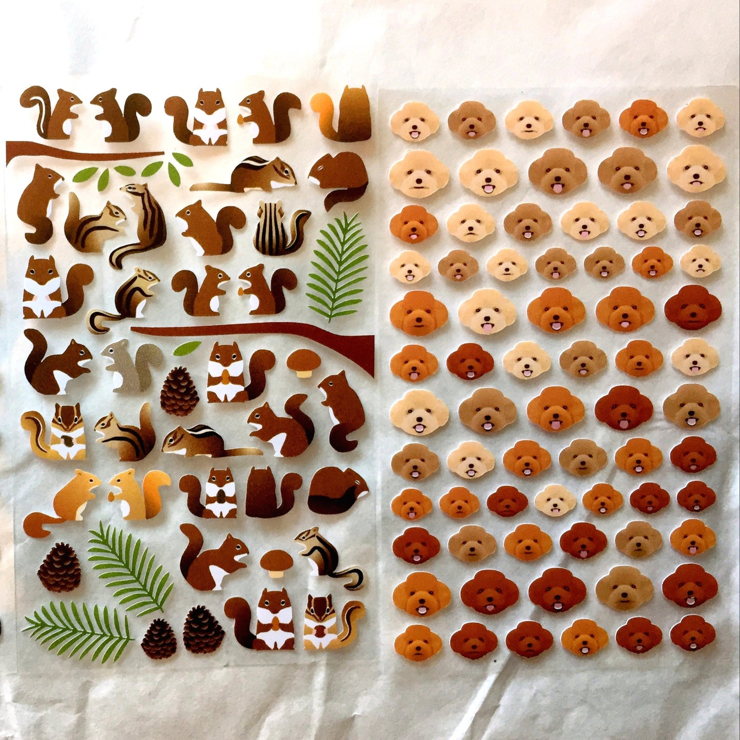 Miqingsankou - animals petite sticker sheets (7 types)