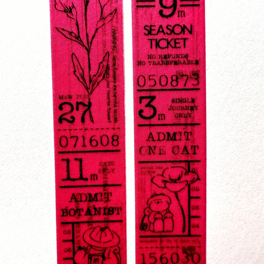 Mewmewbeam - Vintage Ticket washi tape SAMPLES