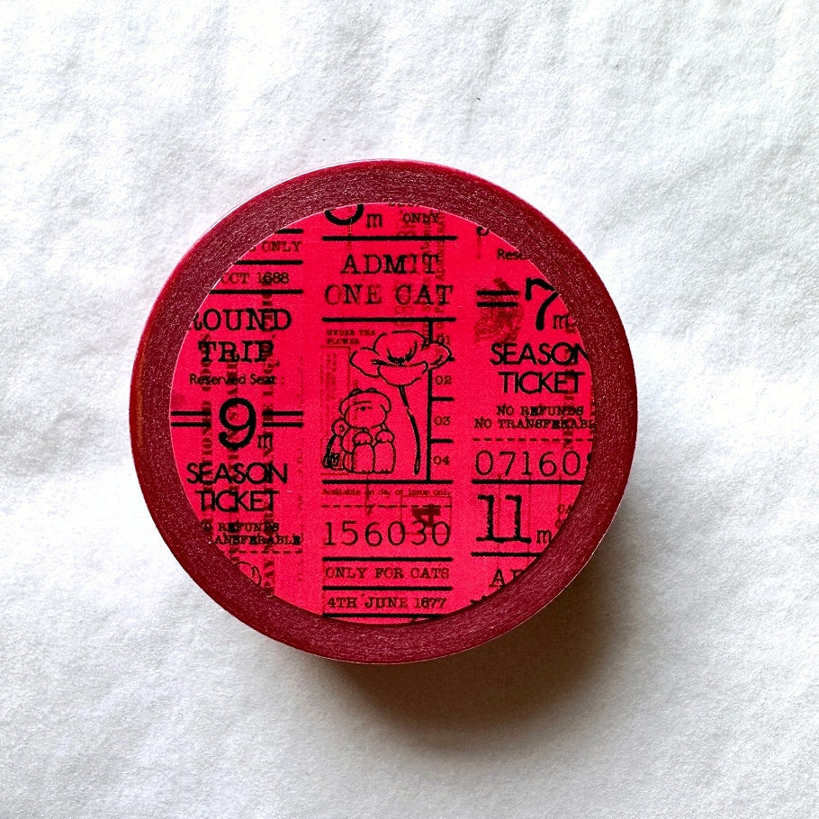 Mewmewbeam - Vintage Ticket washi tape SAMPLES