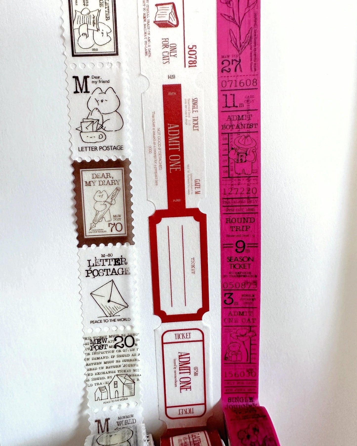 Mewmewbeam - Red Label washi tape SAMPLES