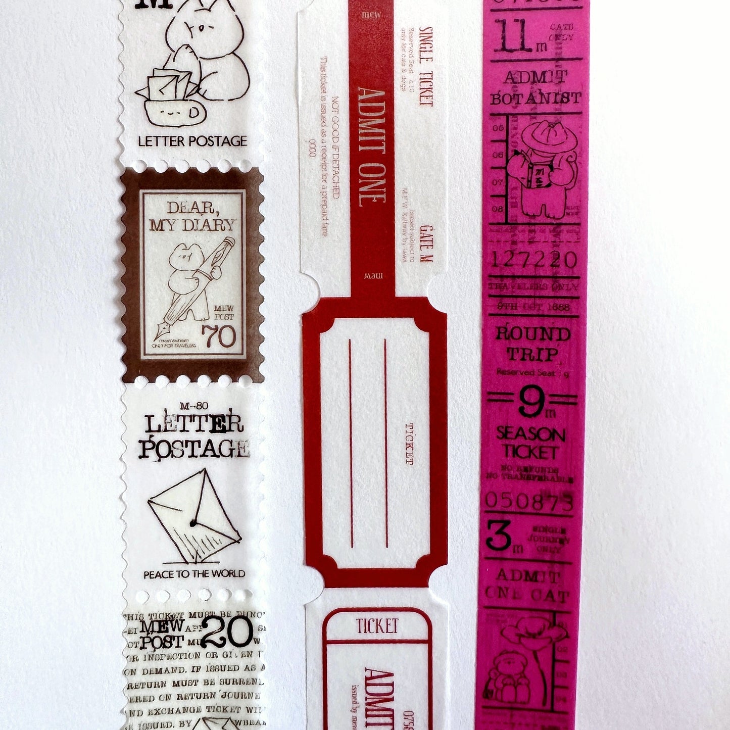 Mewmewbeam - Red Label washi tape SAMPLES