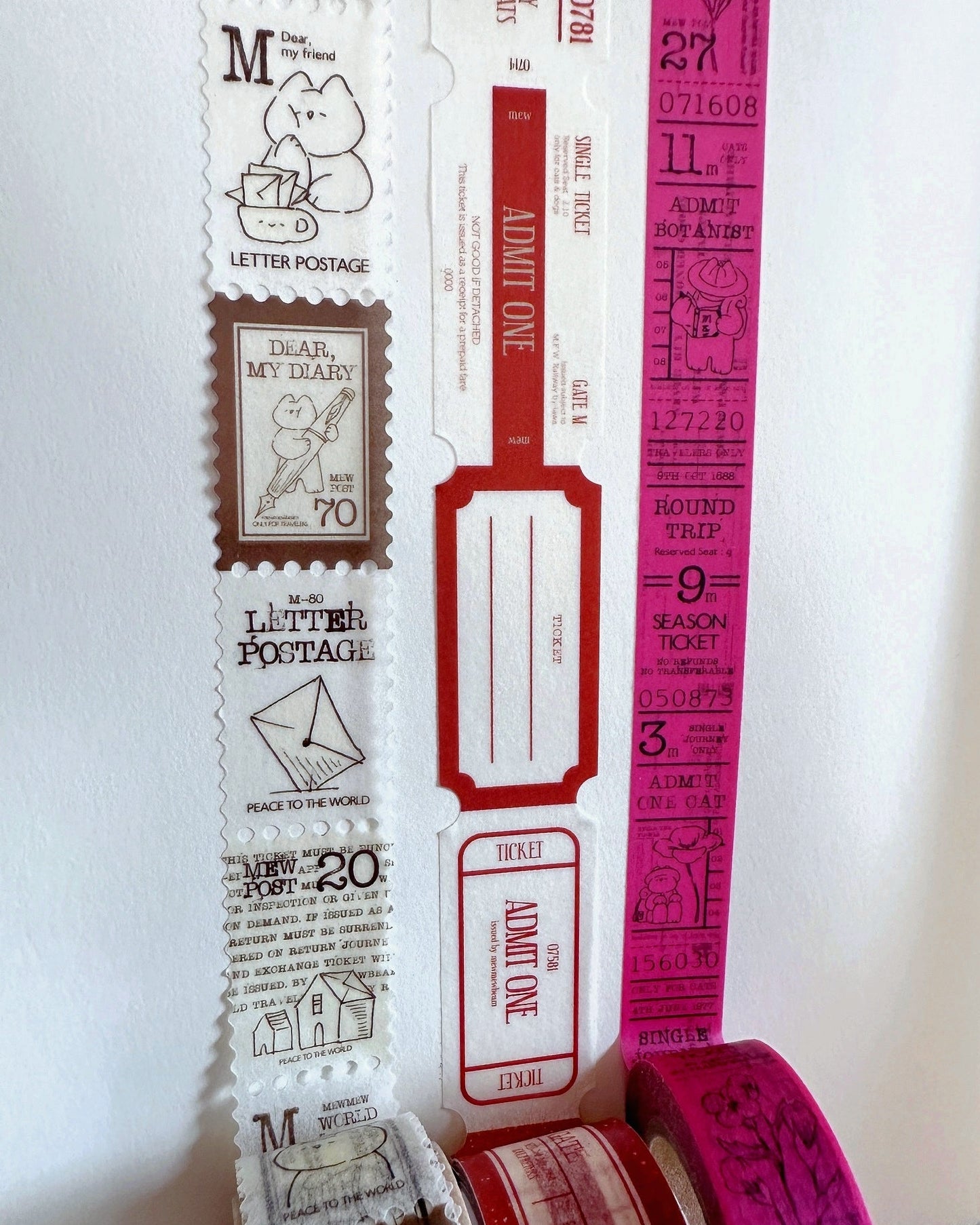 Mewmewbeam - Red Label washi tape SAMPLES