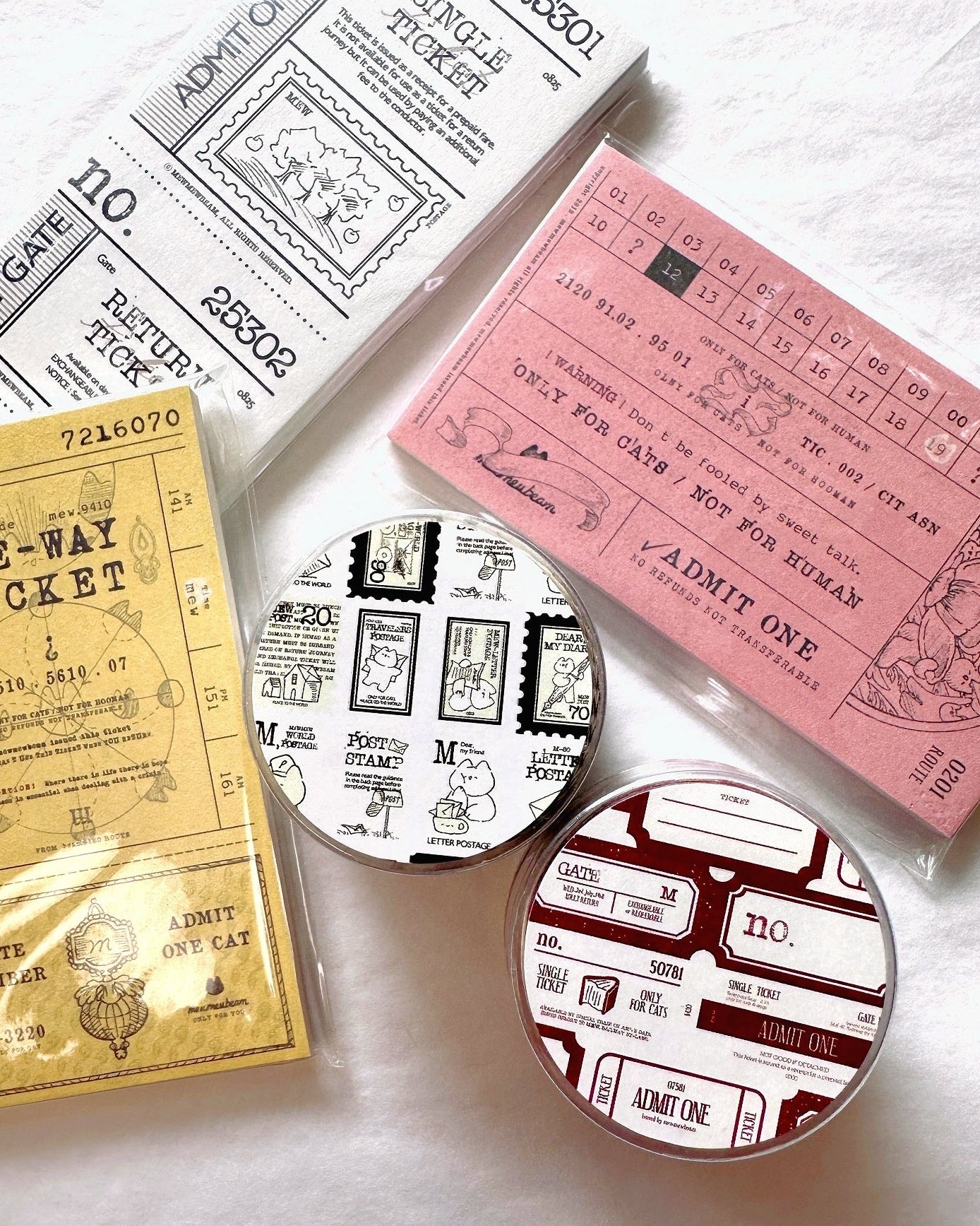 Mewmewbeam - Red Label washi tape SAMPLES