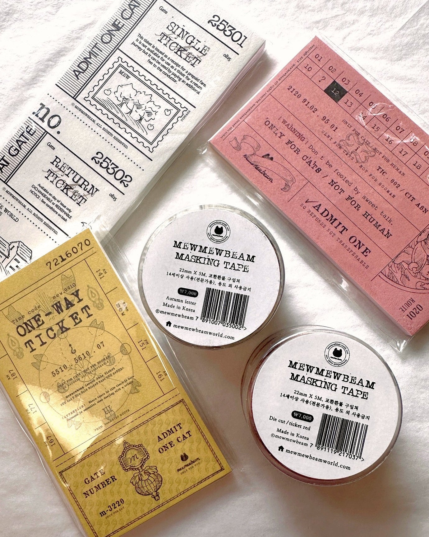 Mewmewbeam - Red Label washi tape SAMPLES