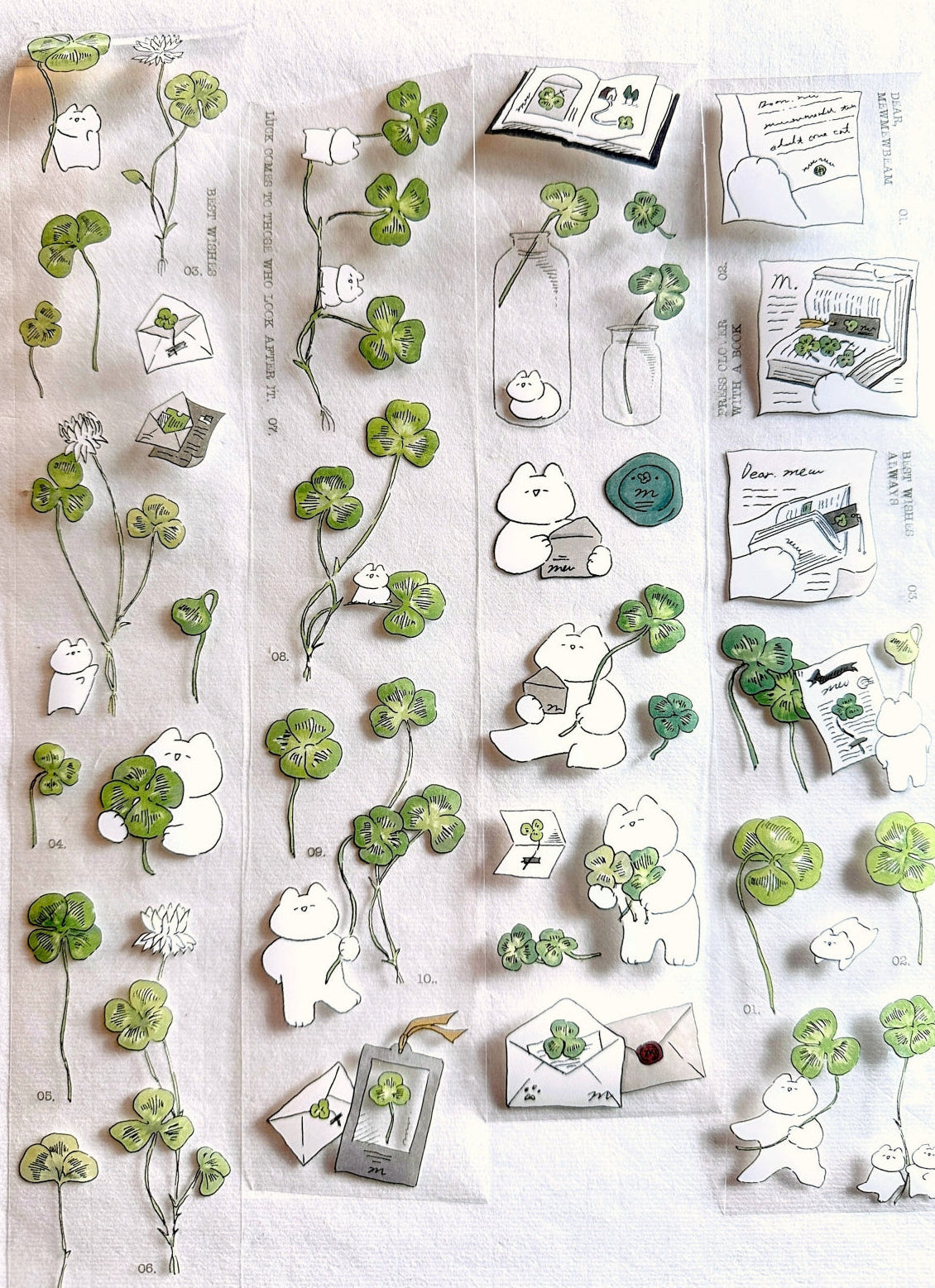 Mewmewbeam - Clover PET tape SAMPLES