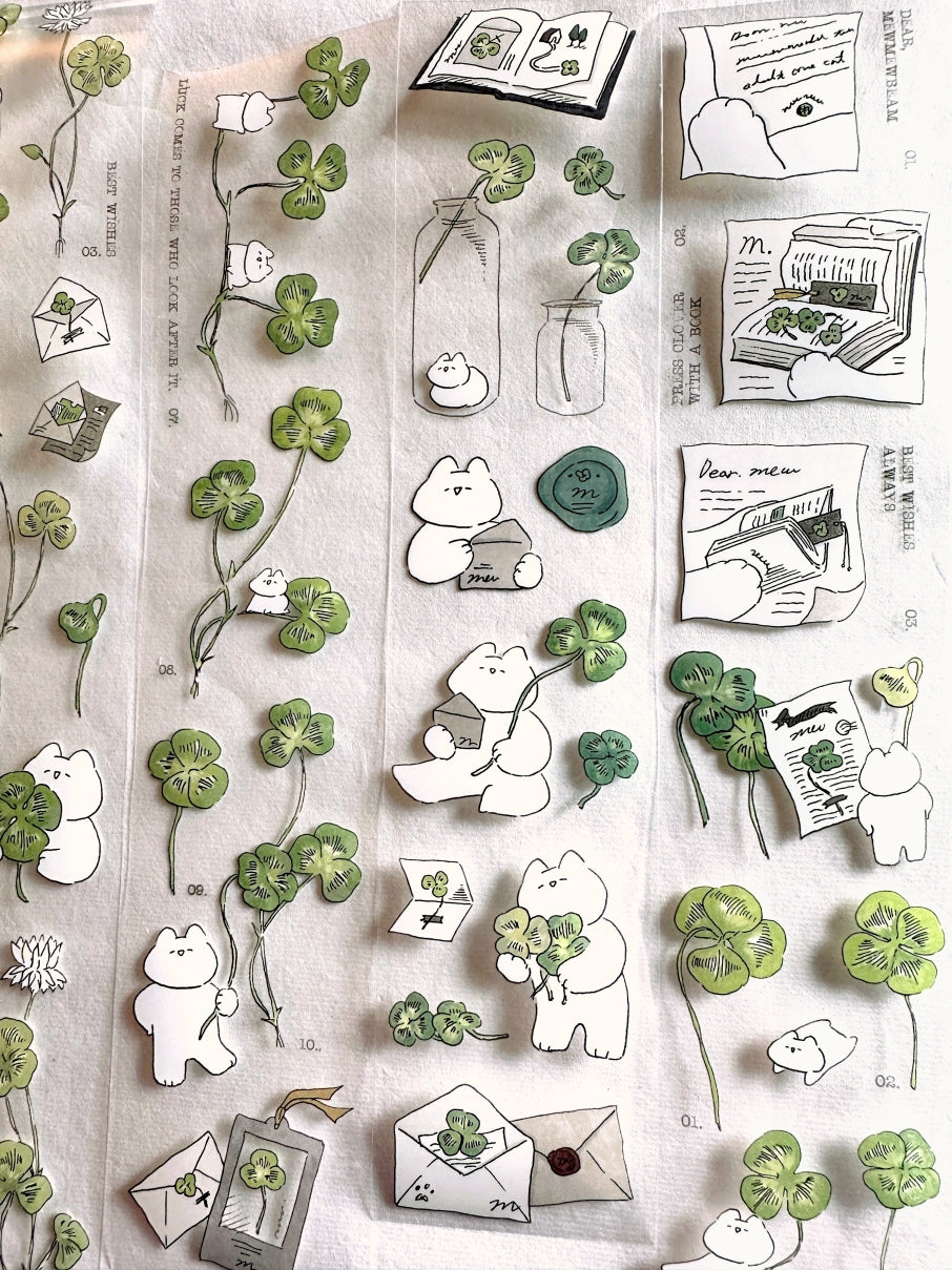 Mewmewbeam - Clover PET tape SAMPLES