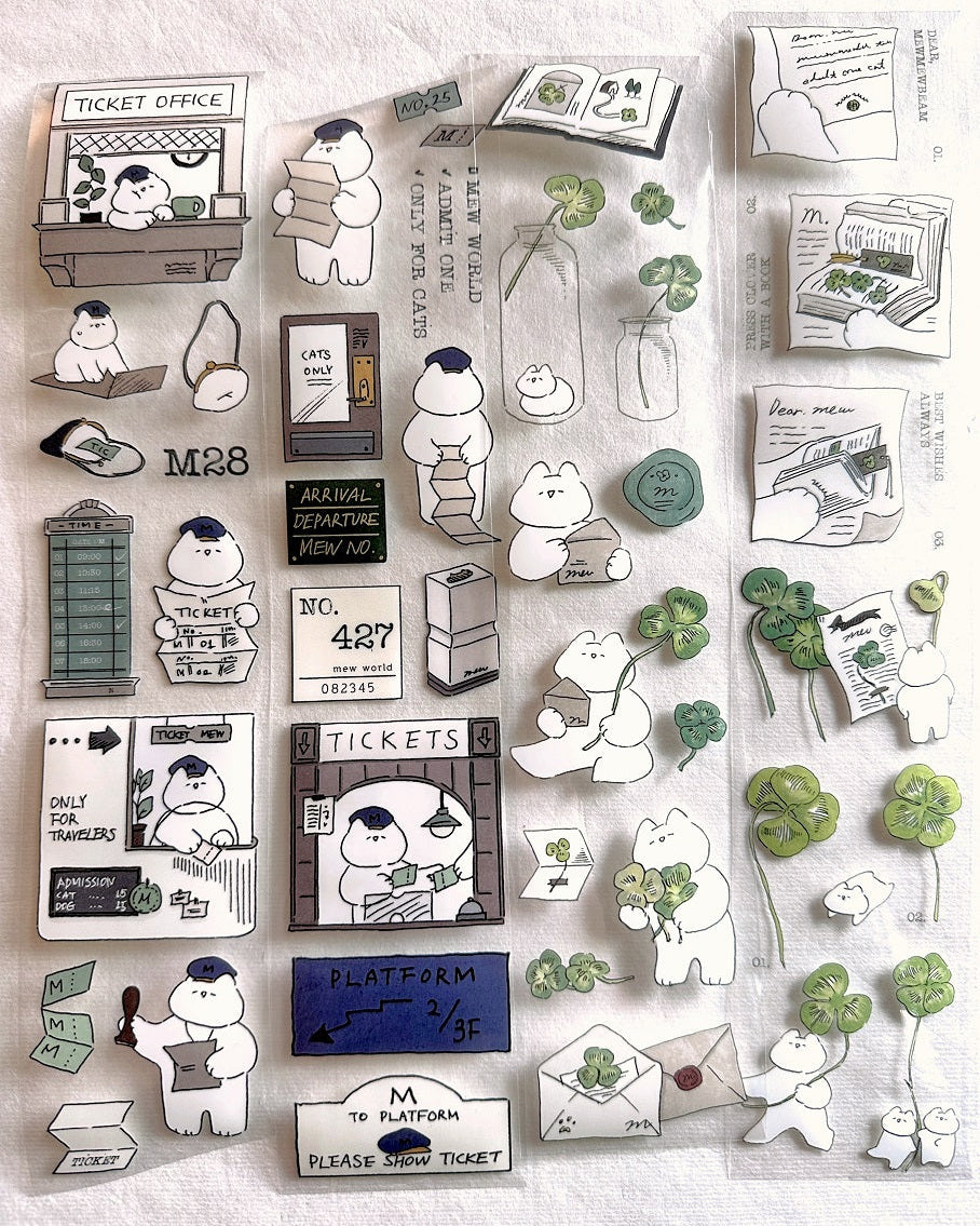 Mewmewbeam - Clover PET tape SAMPLES