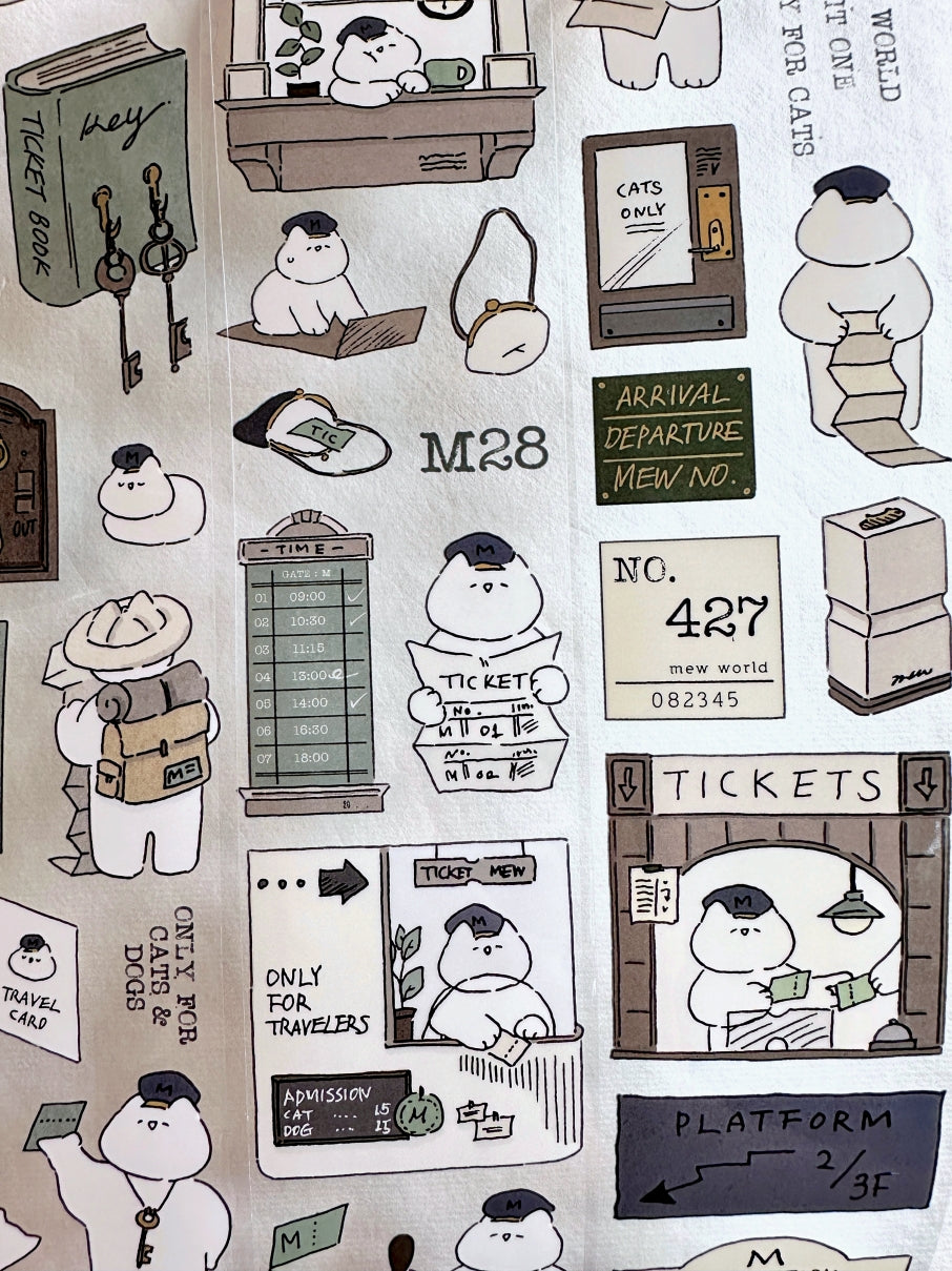 Mewmewbeam - Ticket Office PET tape SAMPLES