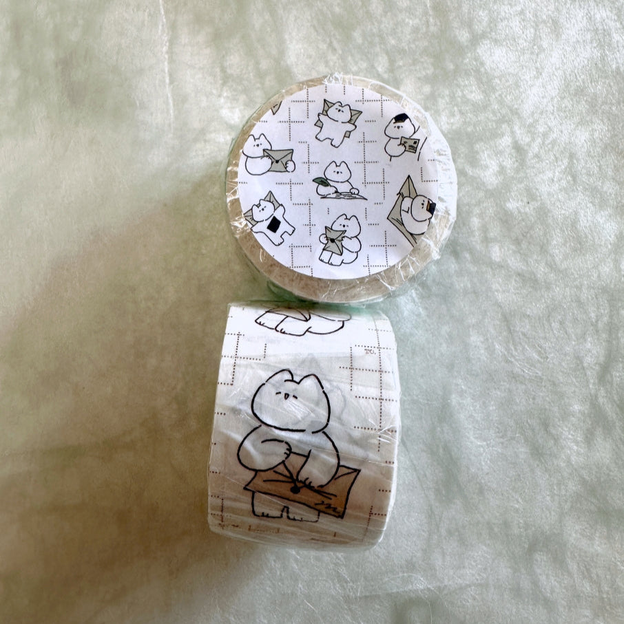 Mewmewbeam - Write a Letter kiss-cut washi tape SAMPLES