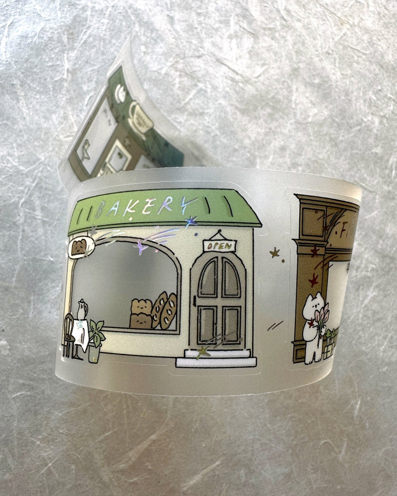 Mewmewbeam - Street Shop Ver. 2 kiss-cut silver foil PET tape SAMPLES