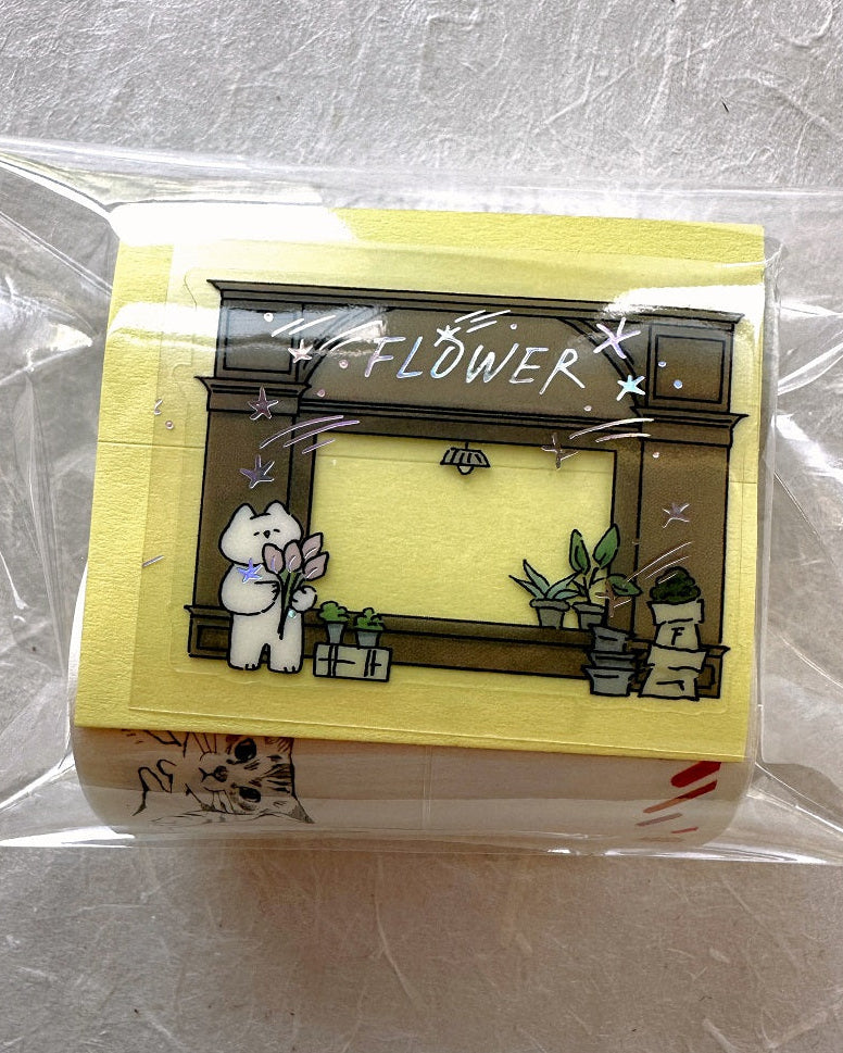 Mewmewbeam - Street Shop Ver. 2 kiss-cut silver foil PET tape SAMPLES