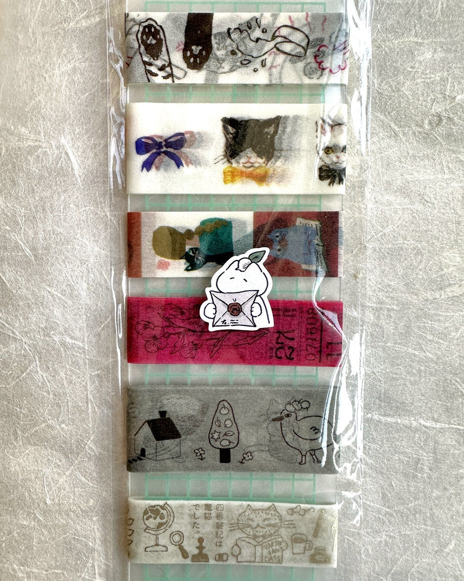 Mewmewbeam - Letter kiss-cut paper tape SAMPLES