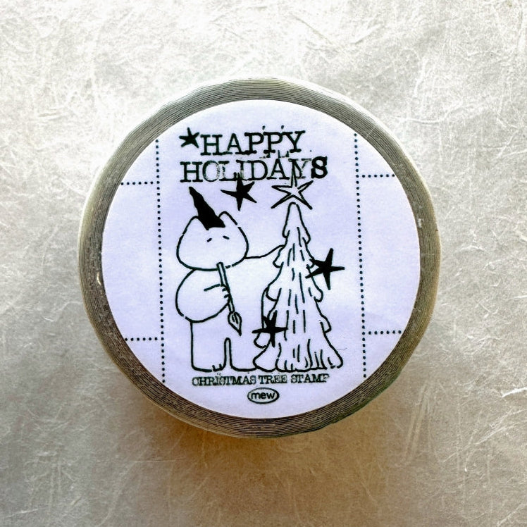Mewmewbeam - Christmas Stamp kiss-cut glitter tape SAMPLES