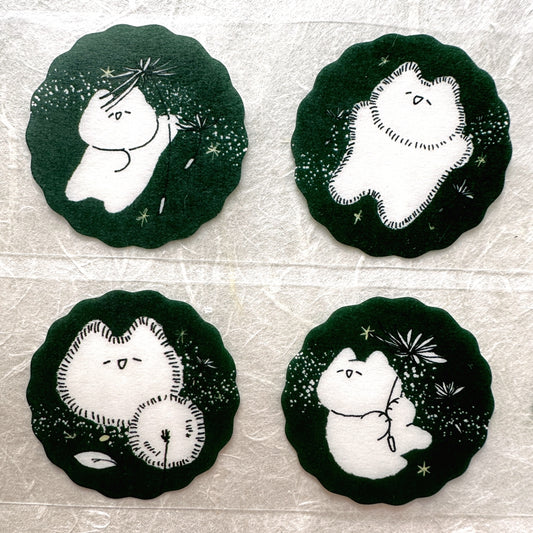 Mewmewbeam - Dandelion die-cut washi sticker roll SAMPLES