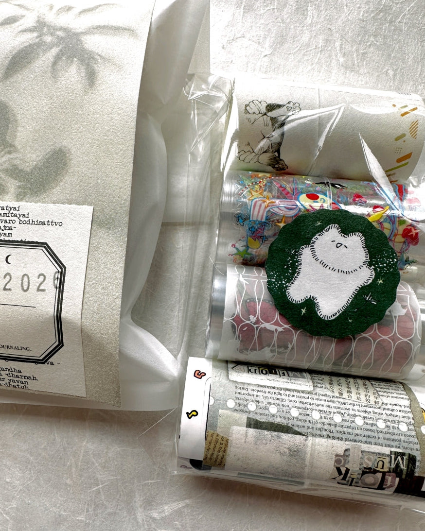 Mewmewbeam - Dandelion die-cut washi sticker roll SAMPLES