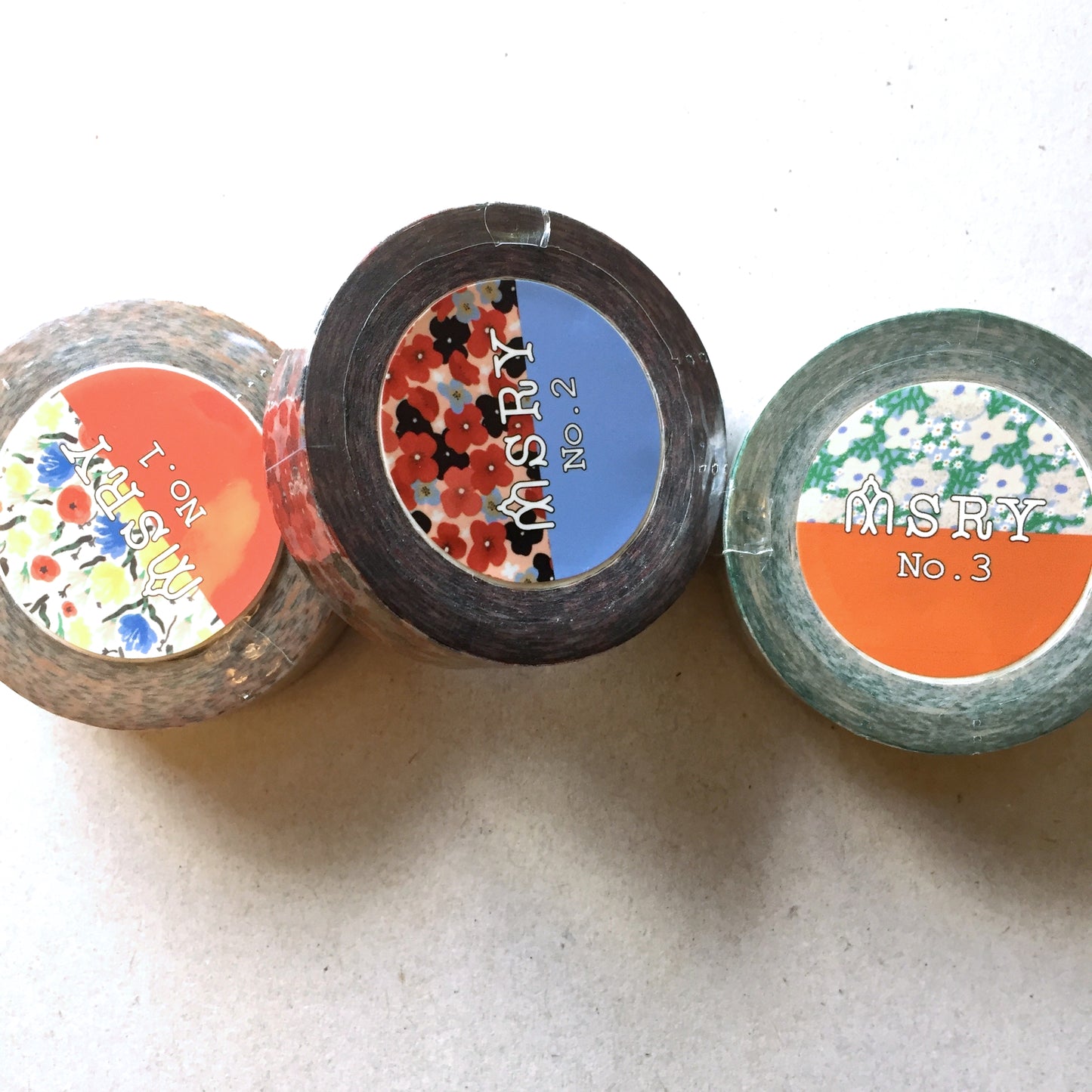 MSRY Stationery - Calico Tapes No. 1-3 washi tape SAMPLES
