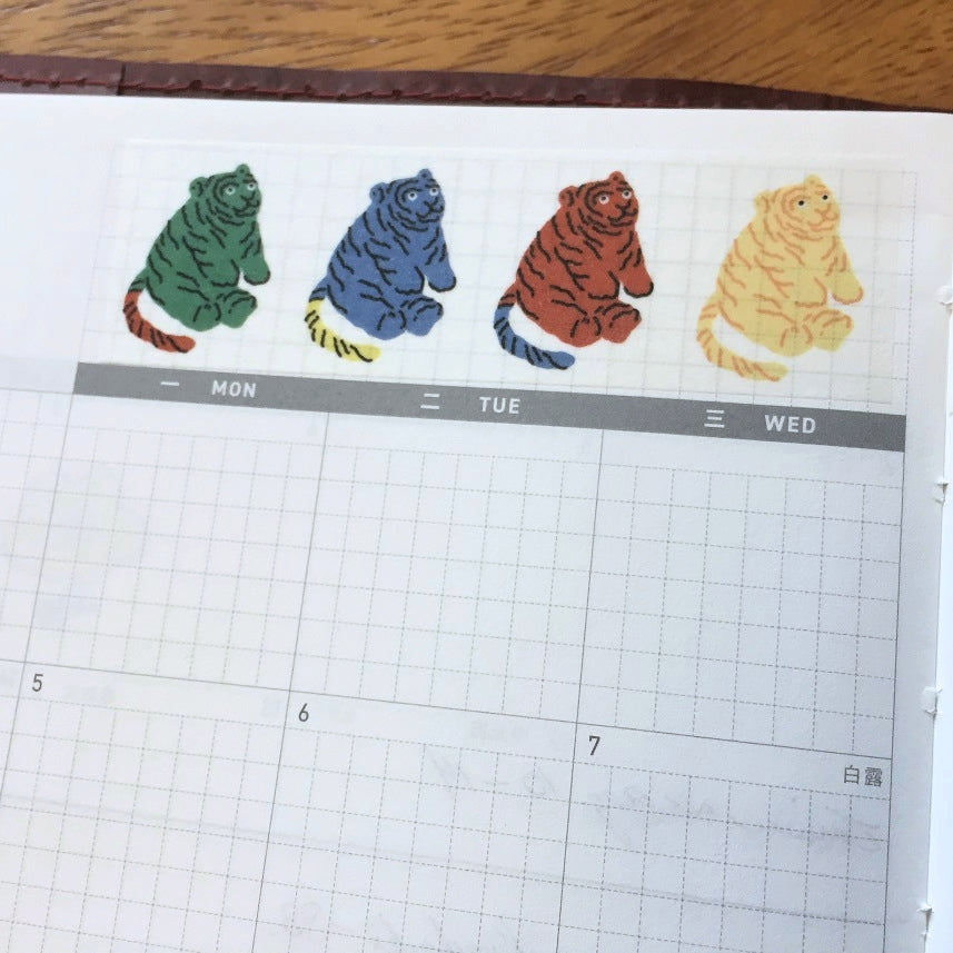 MSRY Stationery - Tiger Family washi tape SAMPLES