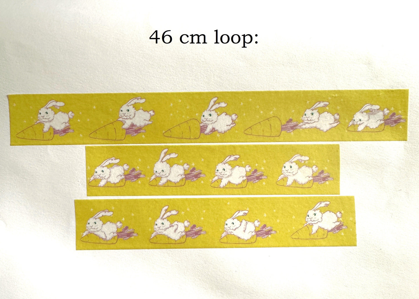 MSRY Stationery - Curly Bunny & Her Carrot Spaceship washi tape SAMPLES