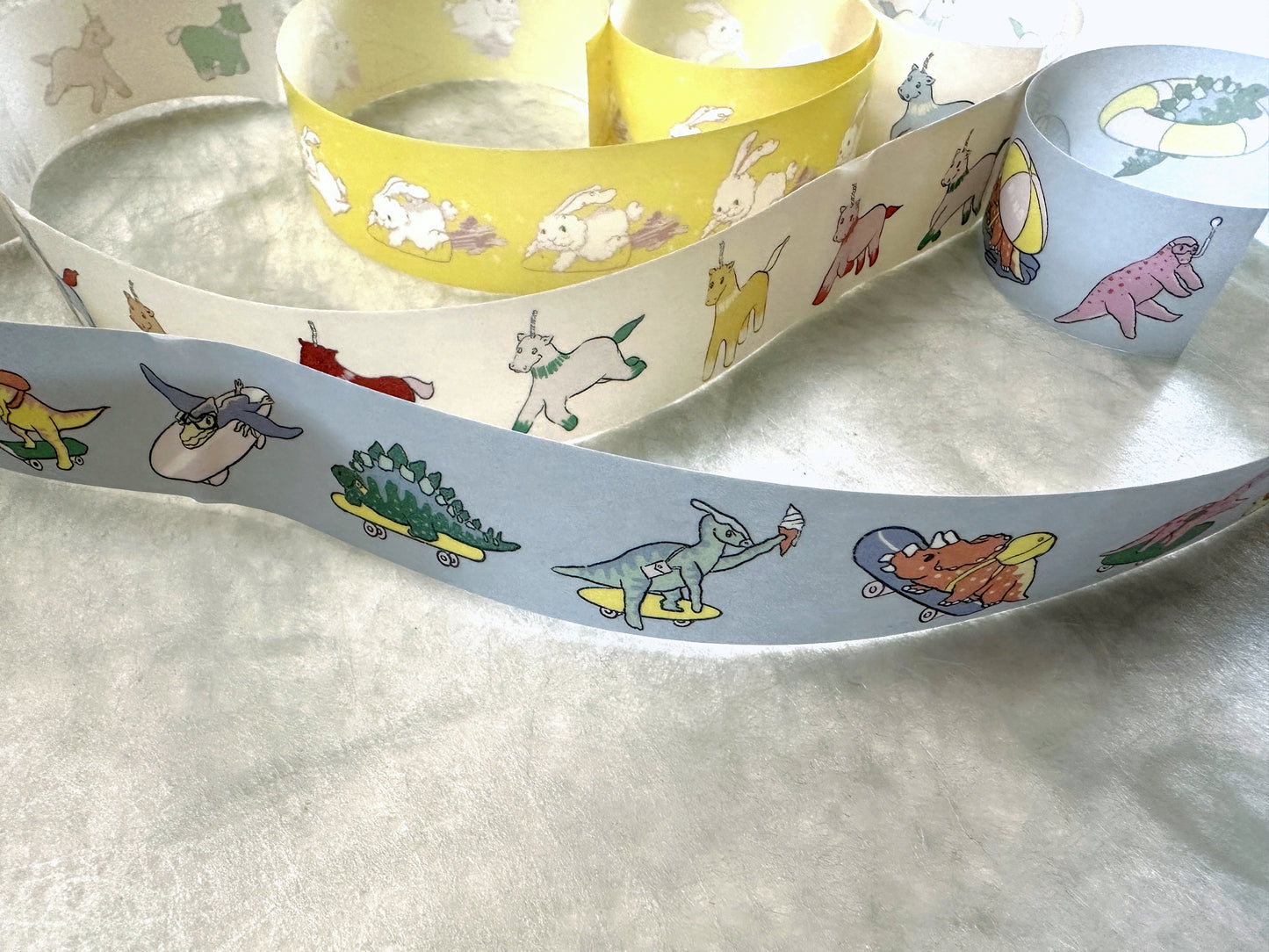 MSRY Stationery - Dino's Summer Camp washi tape SAMPLES