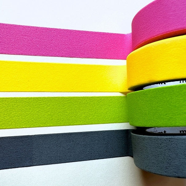 MT - Basic Tone Matte & Shocking solids washi tapes 8-color SAMPLER