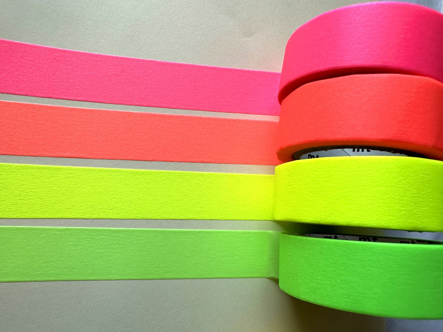 MT - Basic Tone Matte & Shocking solids washi tapes 8-color SAMPLER