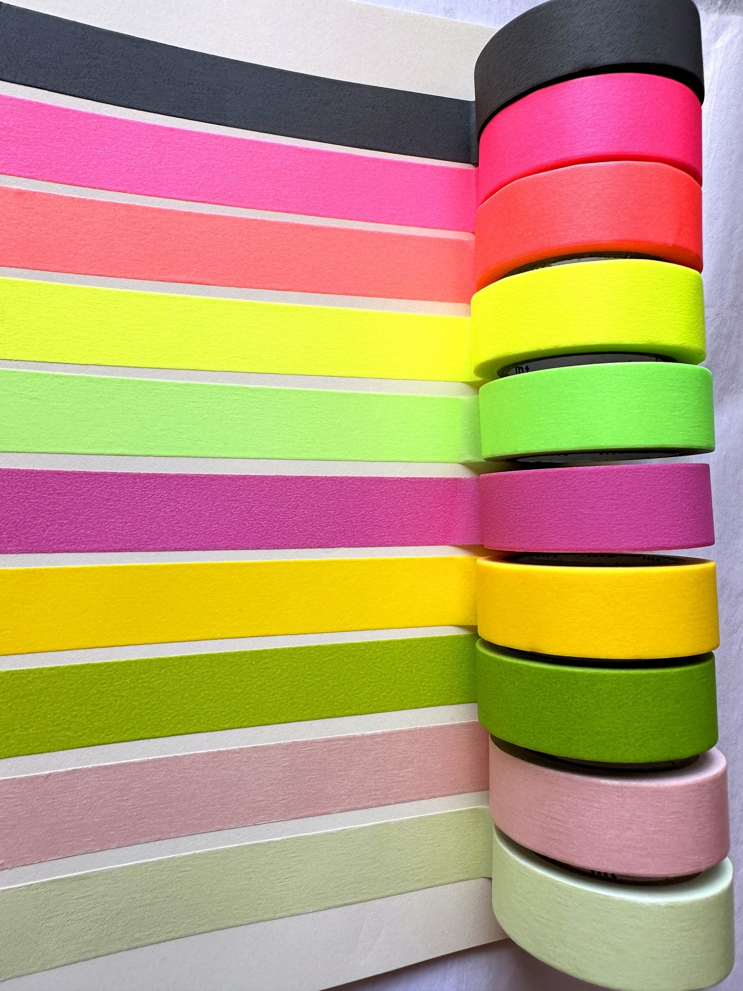 MT - Basic Tone Matte & Shocking solids washi tapes 8-color SAMPLER