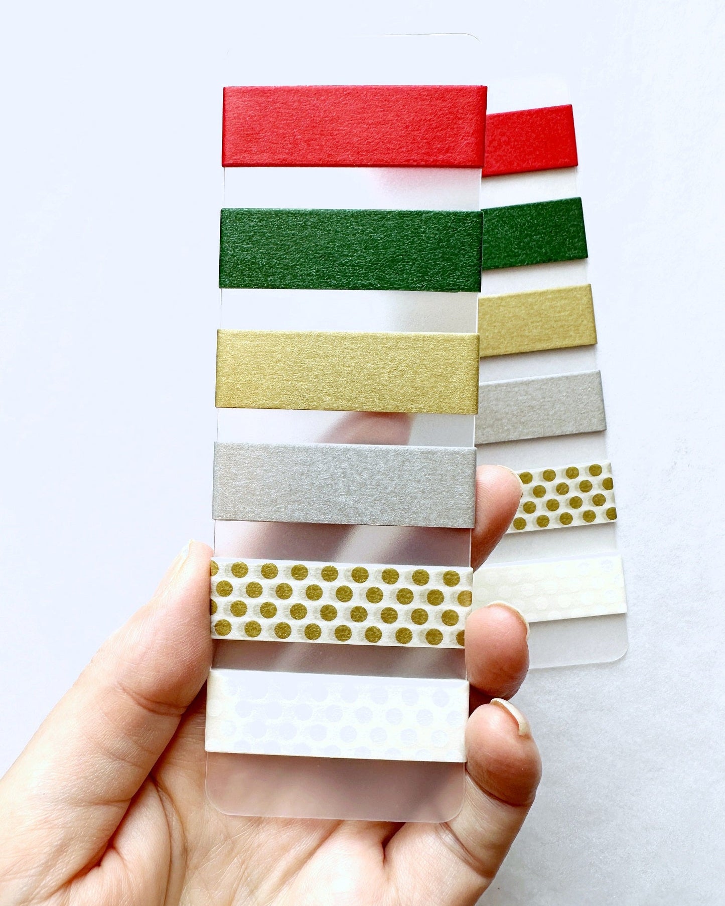 MT - Christmas basic tone washi tapes 6-color SAMPLER