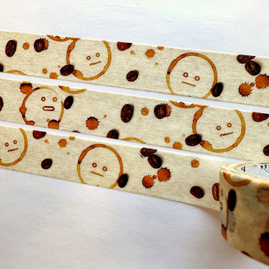 mt upcycle - Recycled coffee filter washi tapes SAMPLES