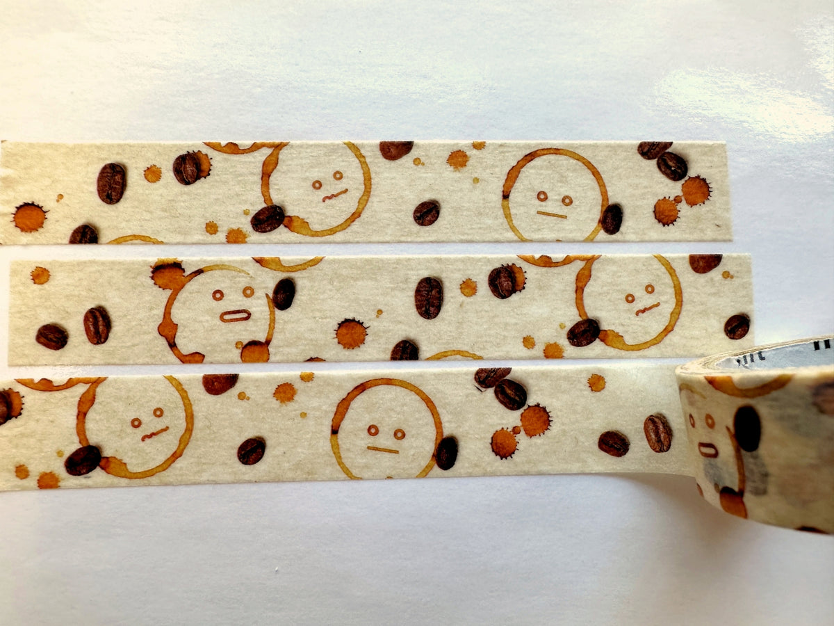 mt upcycle - Recycled coffee filter washi tapes SAMPLES