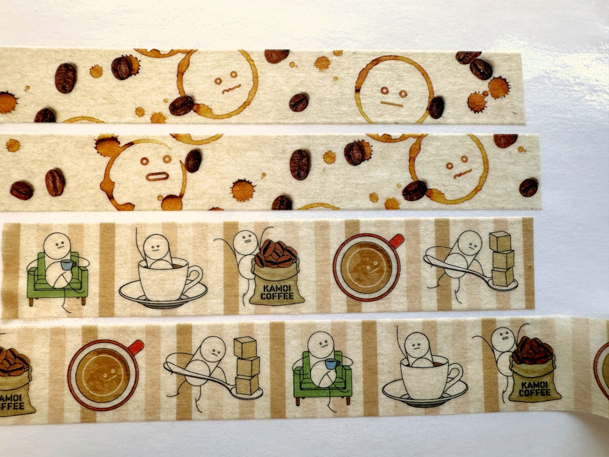 mt upcycle - Recycled coffee filter washi tapes SAMPLES