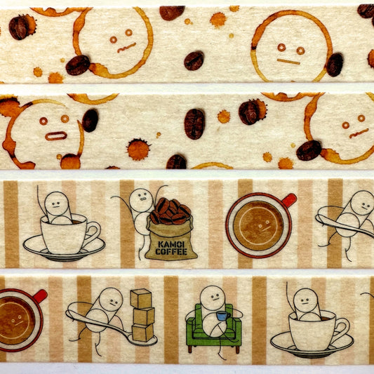 mt upcycle - Recycled coffee filter washi tapes SAMPLES