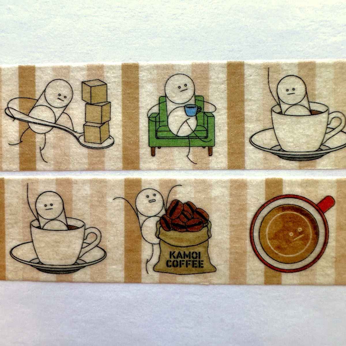 mt upcycle - Recycled coffee filter washi tapes SAMPLES