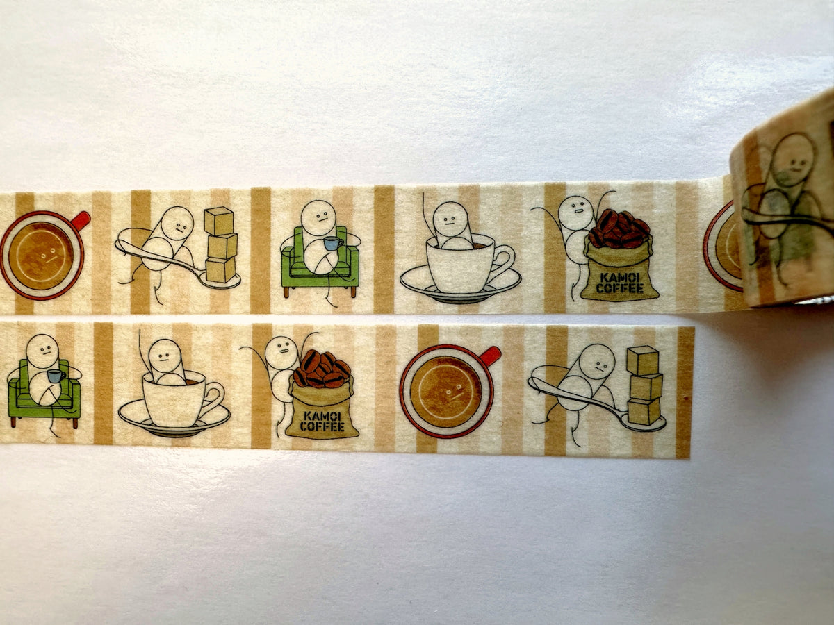 mt upcycle - Recycled coffee filter washi tapes SAMPLES
