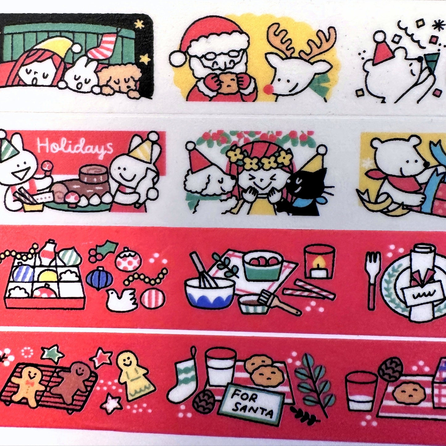 MT limited edition - Merry Christmas washi tape SAMPLES
