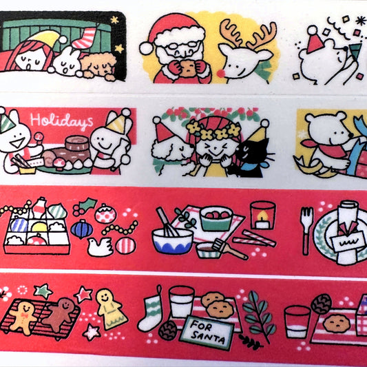 MT limited edition - Merry Christmas washi tape SAMPLES
